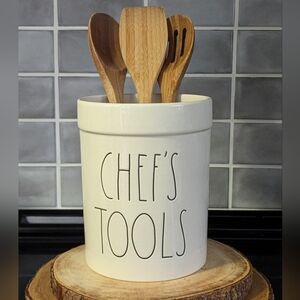 NWT Rae Dunn LL Chef’s Tools Crock Kitchen Utensil